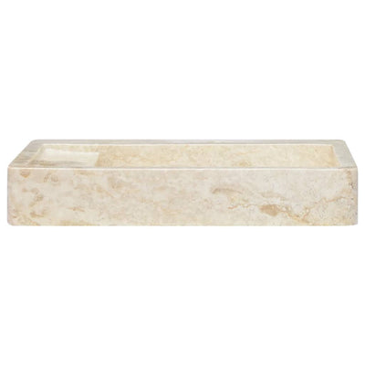 vidaXL Sink Cream 58x39x10 cm Marble