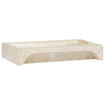 vidaXL Sink Cream 58x39x10 cm Marble