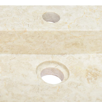 vidaXL Sink Cream 58x39x10 cm Marble