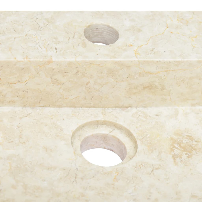 vidaXL Sink Cream 58x39x10 cm Marble