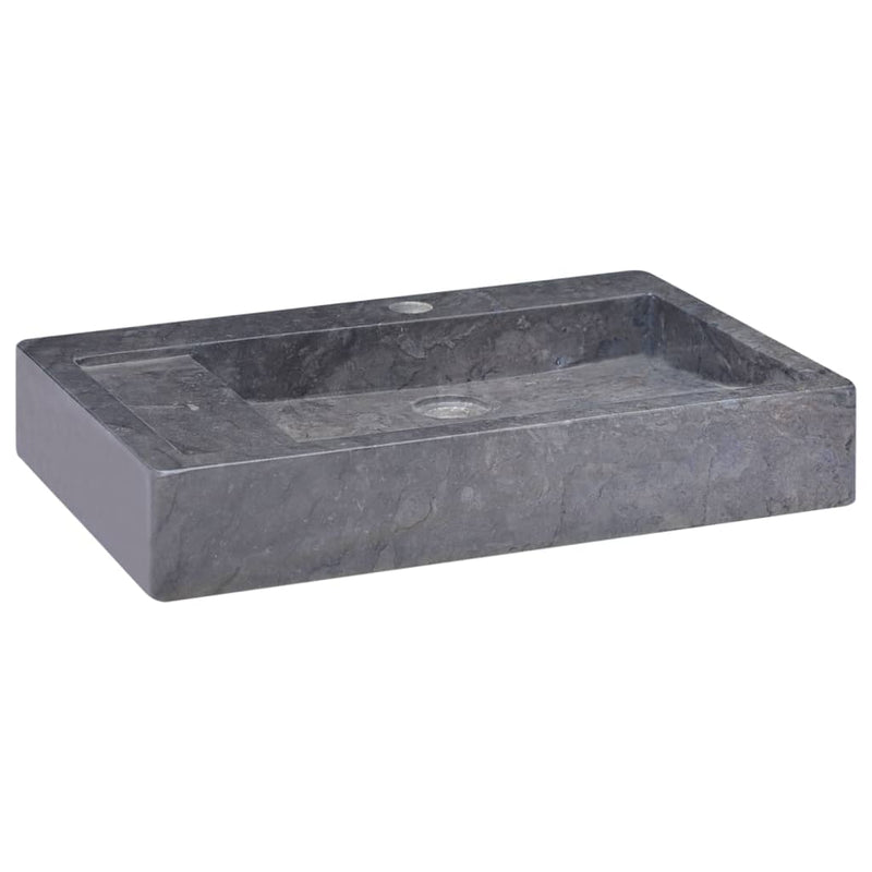 vidaXL Sink Cream 58x39x10 cm Marble