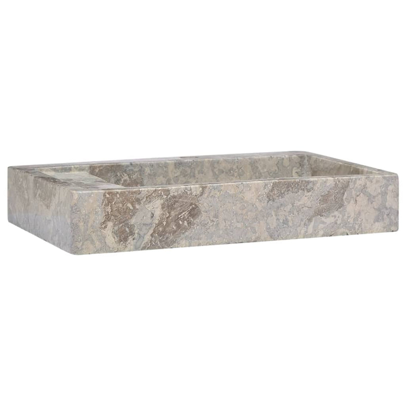 vidaXL Sink Grey 58x39x10 cm Marble