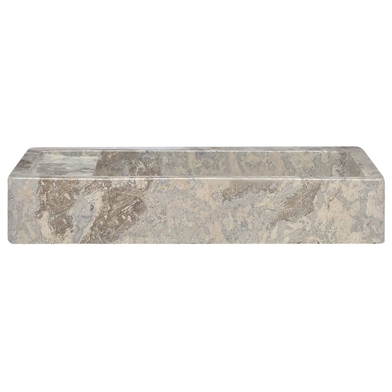 vidaXL Sink Grey 58x39x10 cm Marble