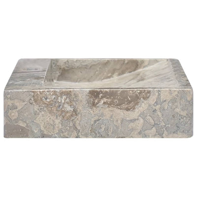 vidaXL Sink Grey 58x39x10 cm Marble