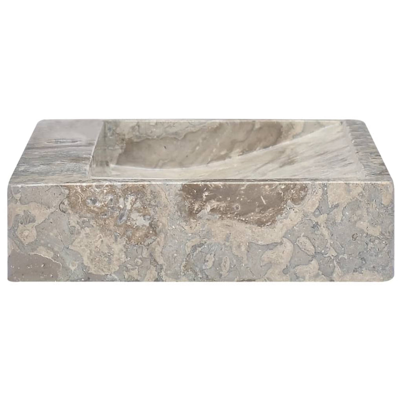vidaXL Sink Grey 58x39x10 cm Marble