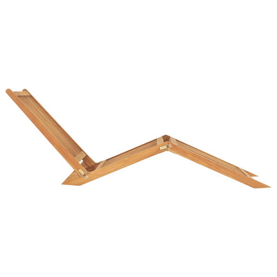 vidaXL Sun Lounger Solid Teak Wood