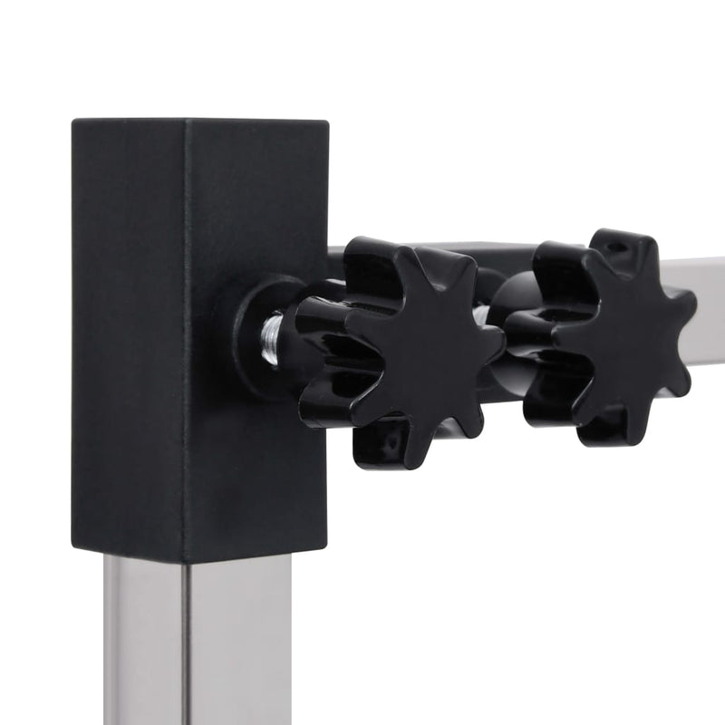 vidaXL Adjustable Dog Grooming Table with 1 Loop and Basket