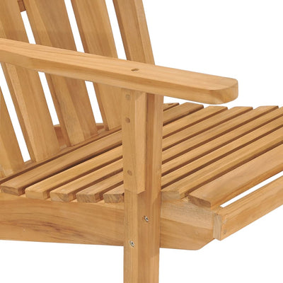 vidaXL Adirondack Chair Solid Wood Teak