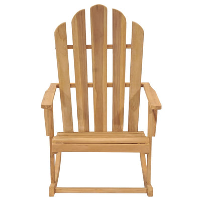 vidaXL Adirondack Rocking Chair Solid Wood Teak