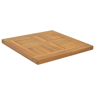vidaXL Square Table Top 50x50x2.5 cm Solid Wood Teak