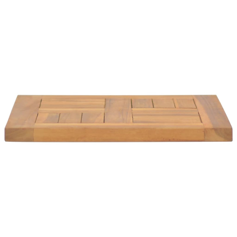 vidaXL Square Table Top 50x50x2.5 cm Solid Wood Teak