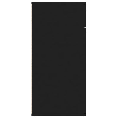 vidaXL Sideboard Black 80x36x75 cm Engineered Wood