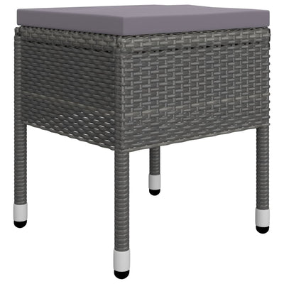 vidaXL 5 Piece Garden Dining Set Black