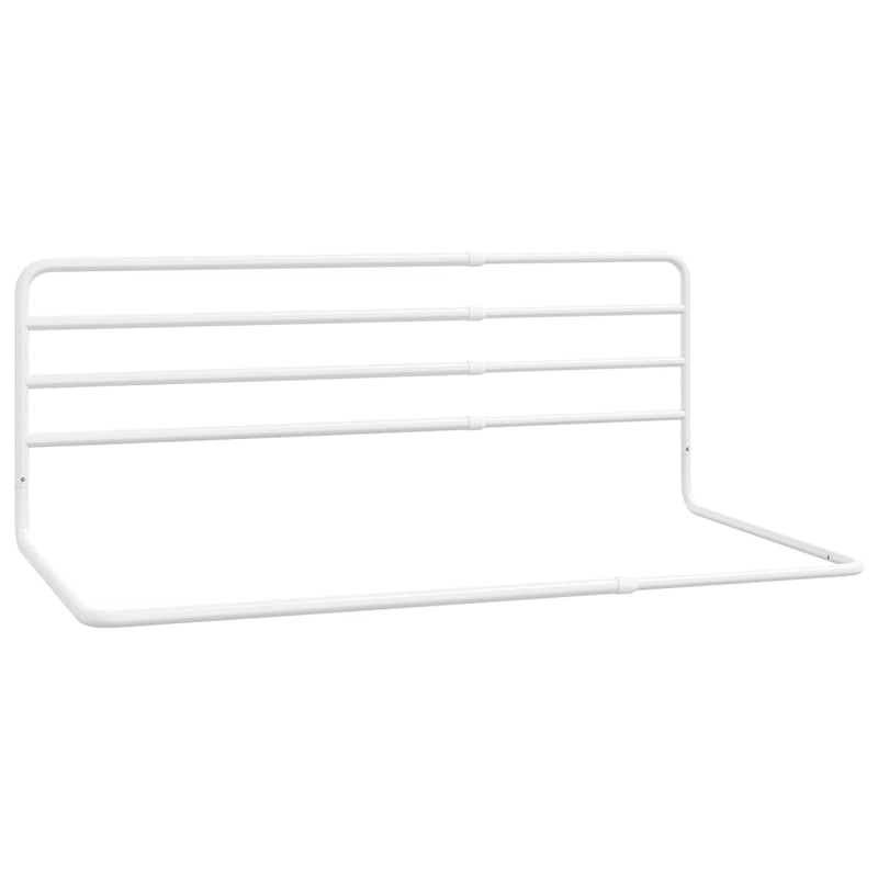 vidaXL Toddler Safety Bed Rail White (76-137)x55 cm Iron