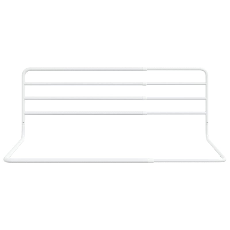 vidaXL Toddler Safety Bed Rail White (76-137)x55 cm Iron