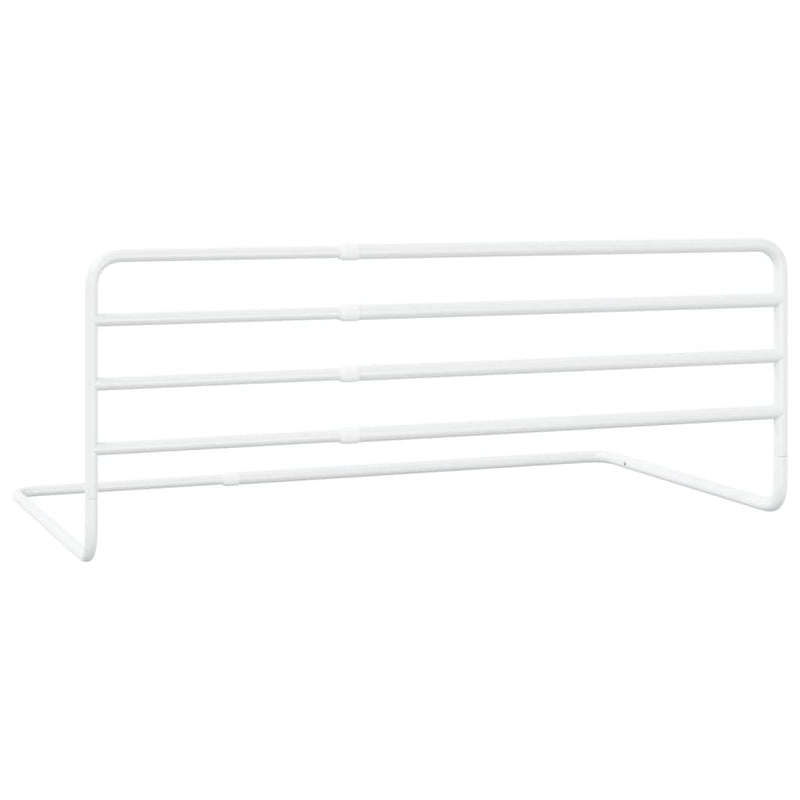 vidaXL Toddler Safety Bed Rail White (76-137)x55 cm Iron