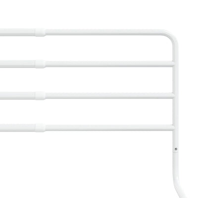 vidaXL Toddler Safety Bed Rail White (76-137)x55 cm Iron