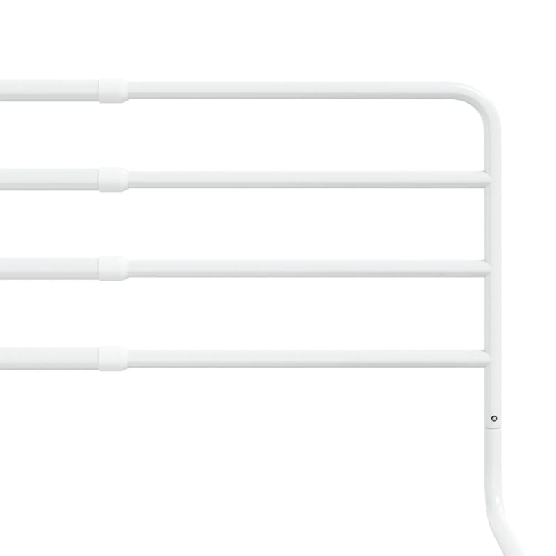 vidaXL Toddler Safety Bed Rail White (76-137)x55 cm Iron