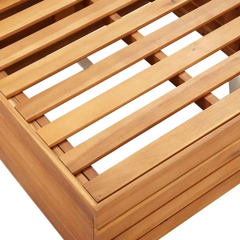 vidaXL 2-Seater Garden Sofa with Cushions Solid Acacia Wood