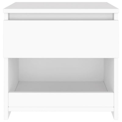 vidaXL Bedside Cabinet White 40x30x39 cm Engineered Wood
