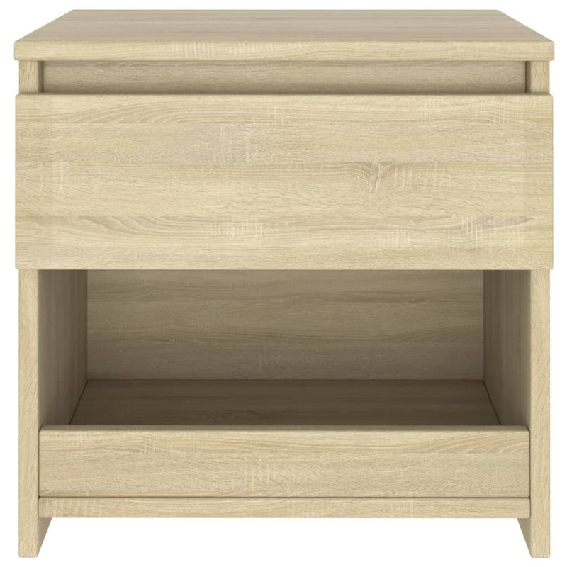 vidaXL Bedside Cabinet Sonoma Oak 40x30x39 cm Engineered Wood