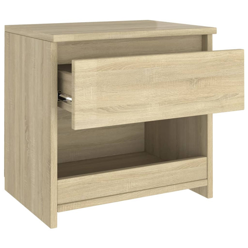 vidaXL Bedside Cabinet Sonoma Oak 40x30x39 cm Engineered Wood
