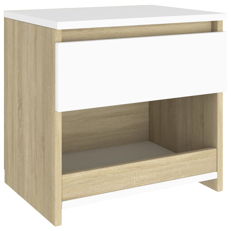 vidaXL Bedside Cabinet Sonoma Oak 40x30x39 cm Engineered Wood