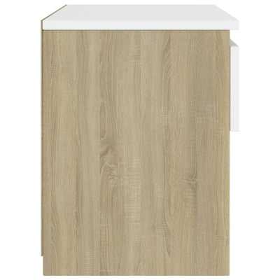 vidaXL Bedside Cabinet Sonoma Oak 40x30x39 cm Engineered Wood