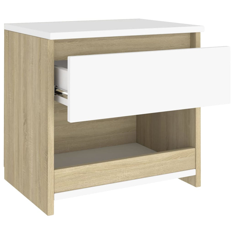 vidaXL Bedside Cabinet Sonoma Oak 40x30x39 cm Engineered Wood