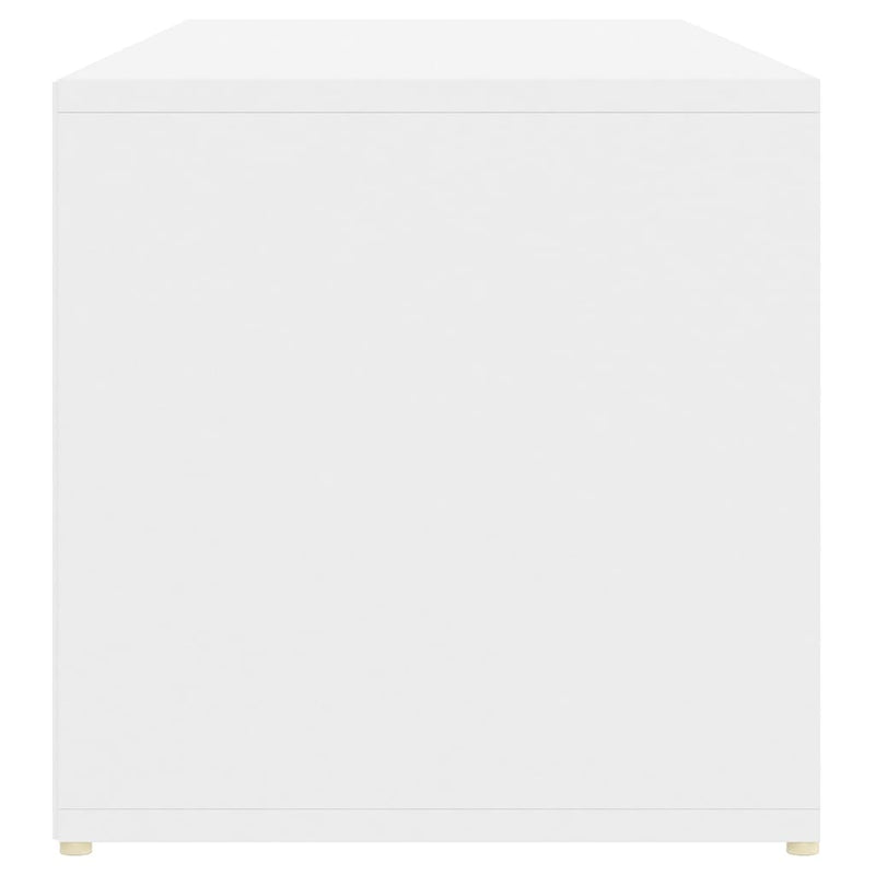 vidaXL Shoe Storage Bench White and Sonoma Oak 105x35x35 cm Engineered Wood