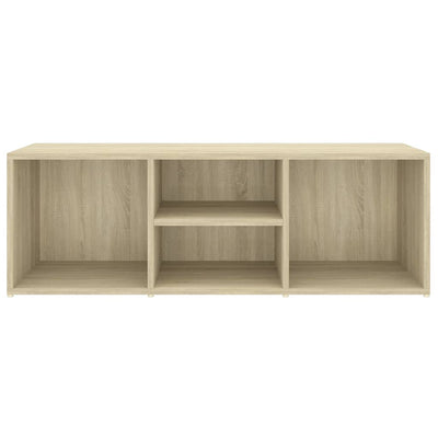 vidaXL Shoe Storage Bench White and Sonoma Oak 105x35x35 cm Engineered Wood