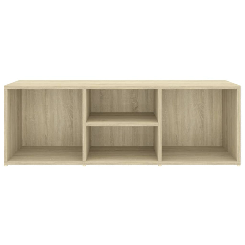 vidaXL Shoe Storage Bench White and Sonoma Oak 105x35x35 cm Engineered Wood