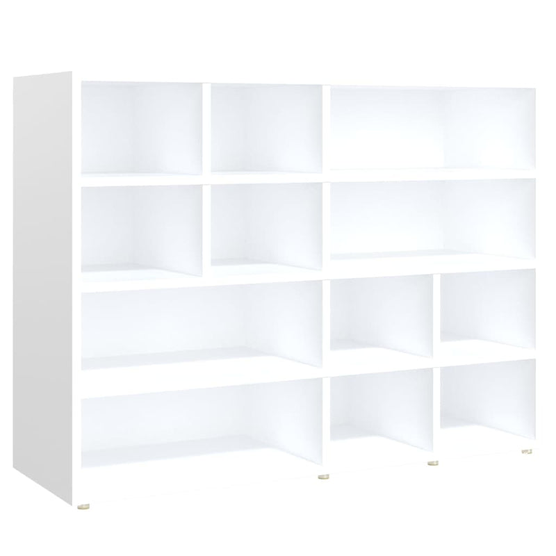 vidaXL Side Cabinet White and Sonoma Oak 97x32x72 cm Engineered Wood