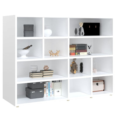 vidaXL Side Cabinet White and Sonoma Oak 97x32x72 cm Engineered Wood