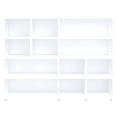 vidaXL Side Cabinet White and Sonoma Oak 97x32x72 cm Engineered Wood