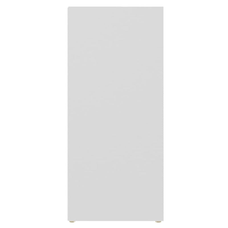 vidaXL Side Cabinet White and Sonoma Oak 97x32x72 cm Engineered Wood