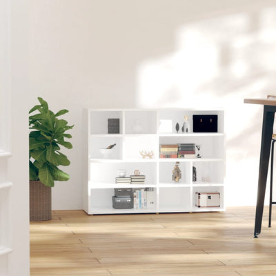vidaXL Side Cabinet White and Sonoma Oak 97x32x72 cm Engineered Wood