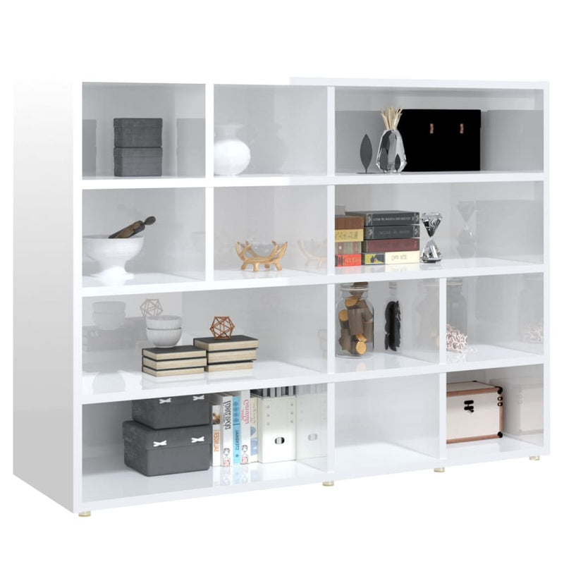 vidaXL Side Cabinet White and Sonoma Oak 97x32x72 cm Engineered Wood