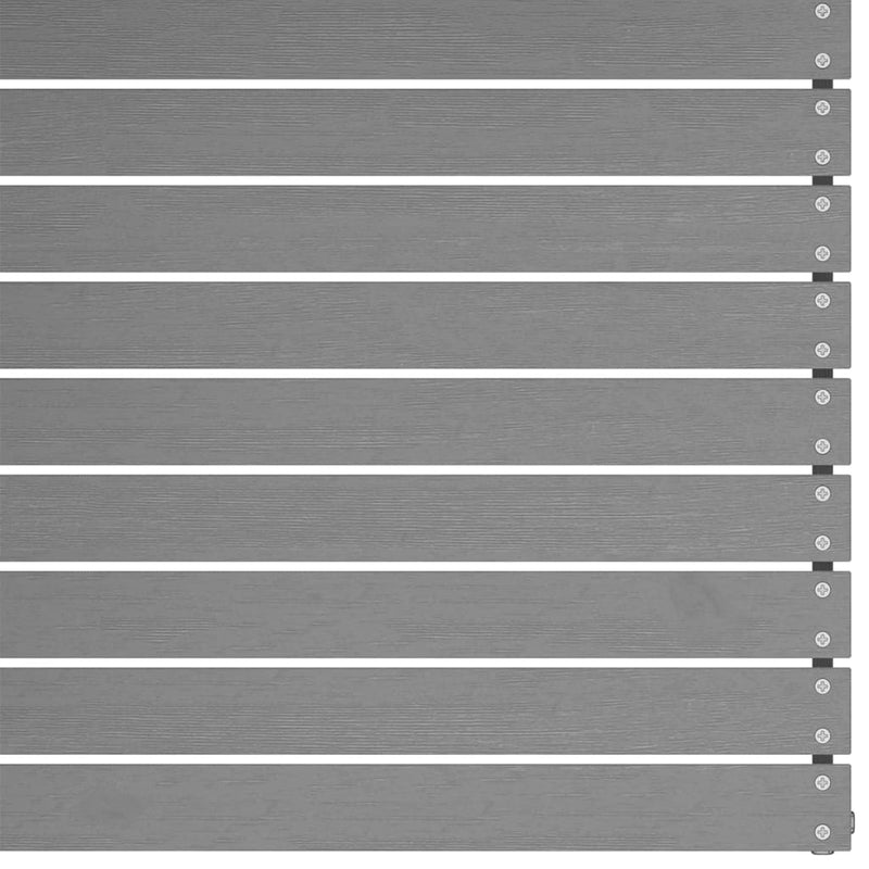 vidaXL Garden Middle Sofas with Cushions 2 pcs Grey Solid Pinewood