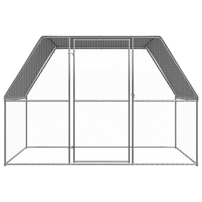 vidaXL Outdoor Chicken Cage 3x2x2 m Galvanised Steel