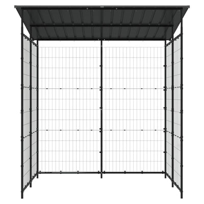 vidaXL Bicycle Shed 190x190x222 cm Steel Black