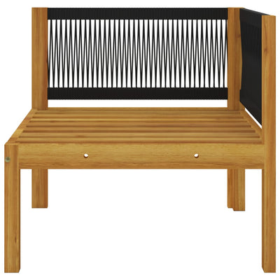 vidaXL 2-seater Garden Bench with Cushions Solid Acacia Wood