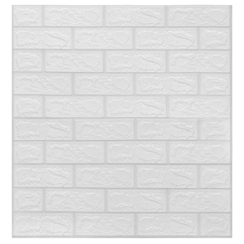 vidaXL 3D Wallpaper Bricks Self-adhesive 10 pcs Anthracite