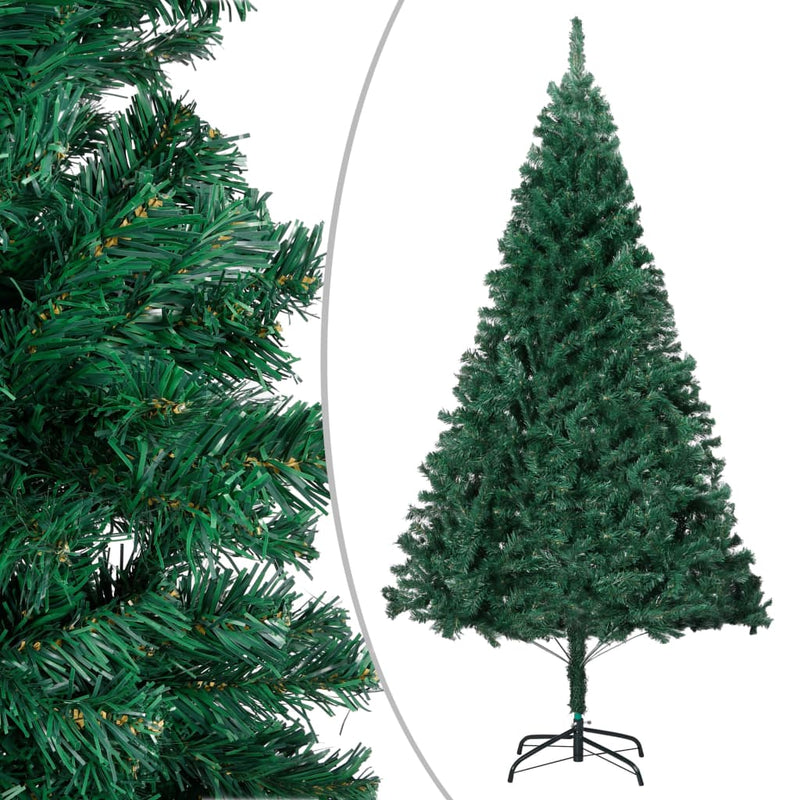 vidaXL Artificial Christmas Tree with Thick Branches Green 120 cm PVC