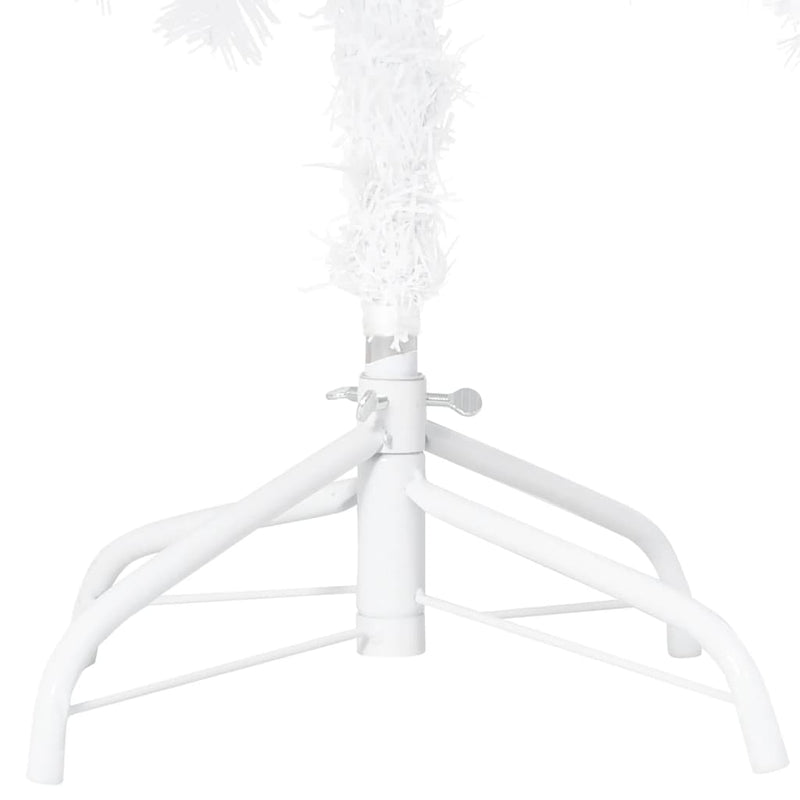 vidaXL Artificial Christmas Tree with Thick Branches White 120 cm PVC