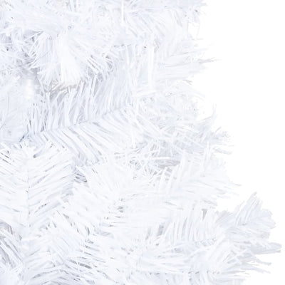 vidaXL Artificial Christmas Tree with Thick Branches White 120 cm PVC