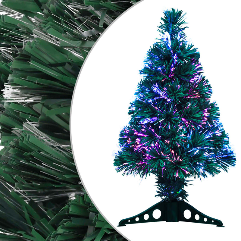 vidaXL Artificial Christmas Tree Green 64 cm Fibre Optic