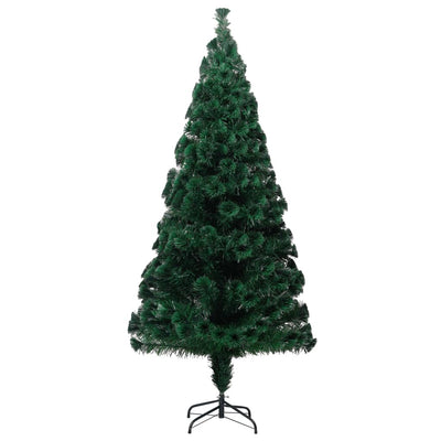 vidaXL Artificial Christmas Tree with Stand Green 180 cm Fibre Optic