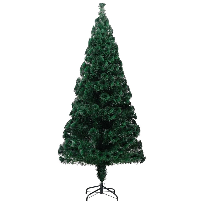 vidaXL Artificial Christmas Tree with Stand Green 240 cm Fibre Optic