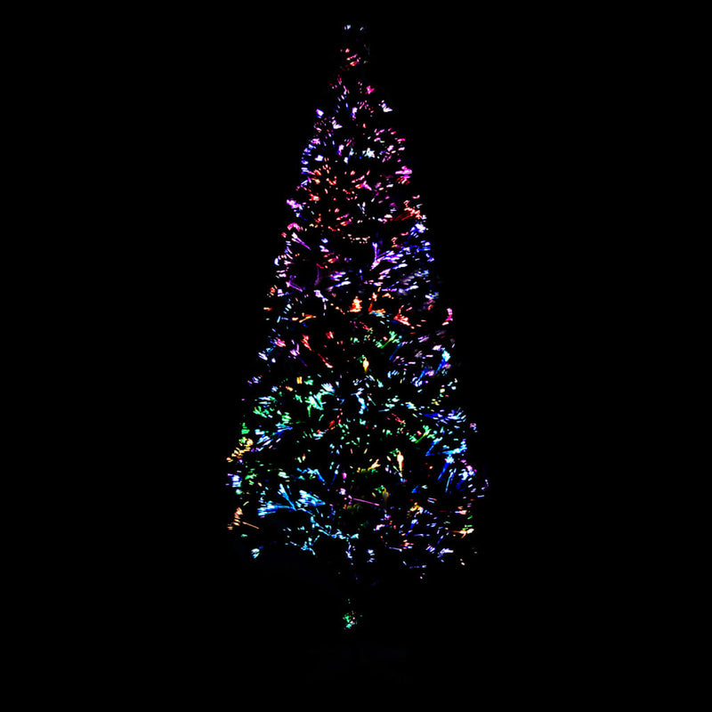 vidaXL Artificial Christmas Tree with Stand Green 240 cm Fibre Optic